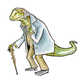 Image for article titled The eleven Doctors, drawn as dinosaurs